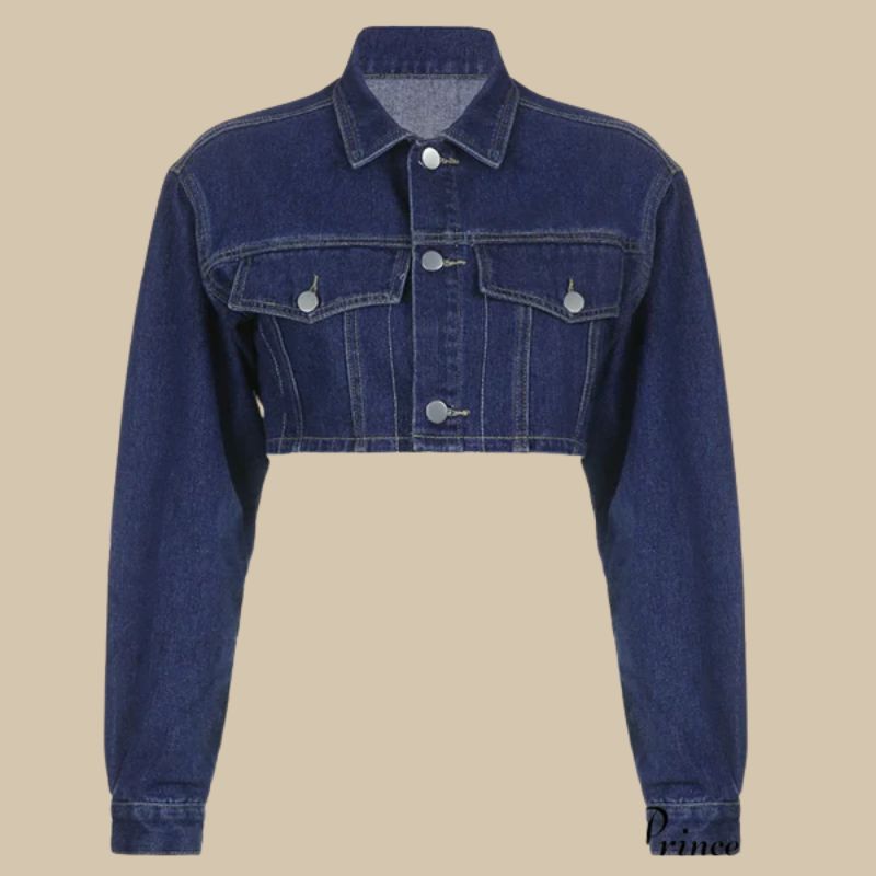 short sleeve jean jacket for women
