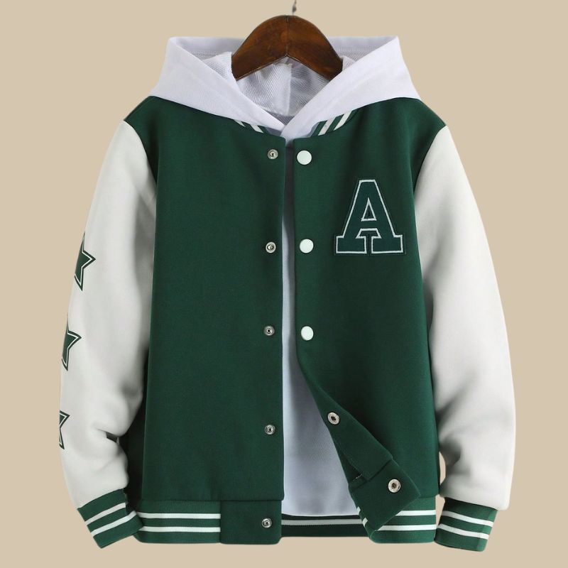 varsity bomber jacket